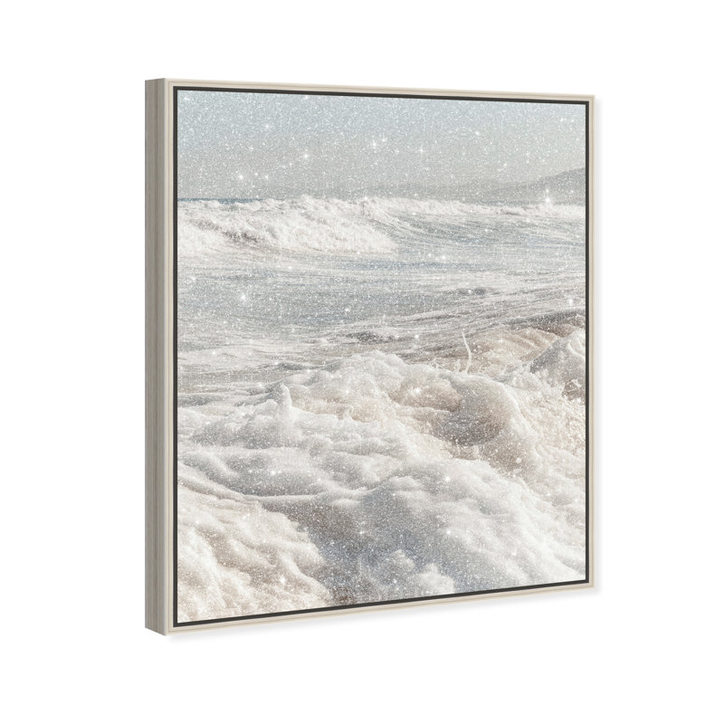 Clouded Shores Print by Oliver Gal, 25"H x 21"W, Silver Floater Frame