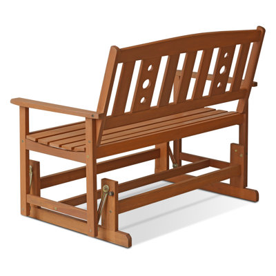 Arianna Solid Wood Outdoor Glider Bench