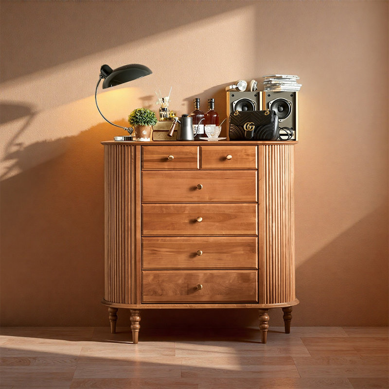 Cherry Wood Storage Cabinet