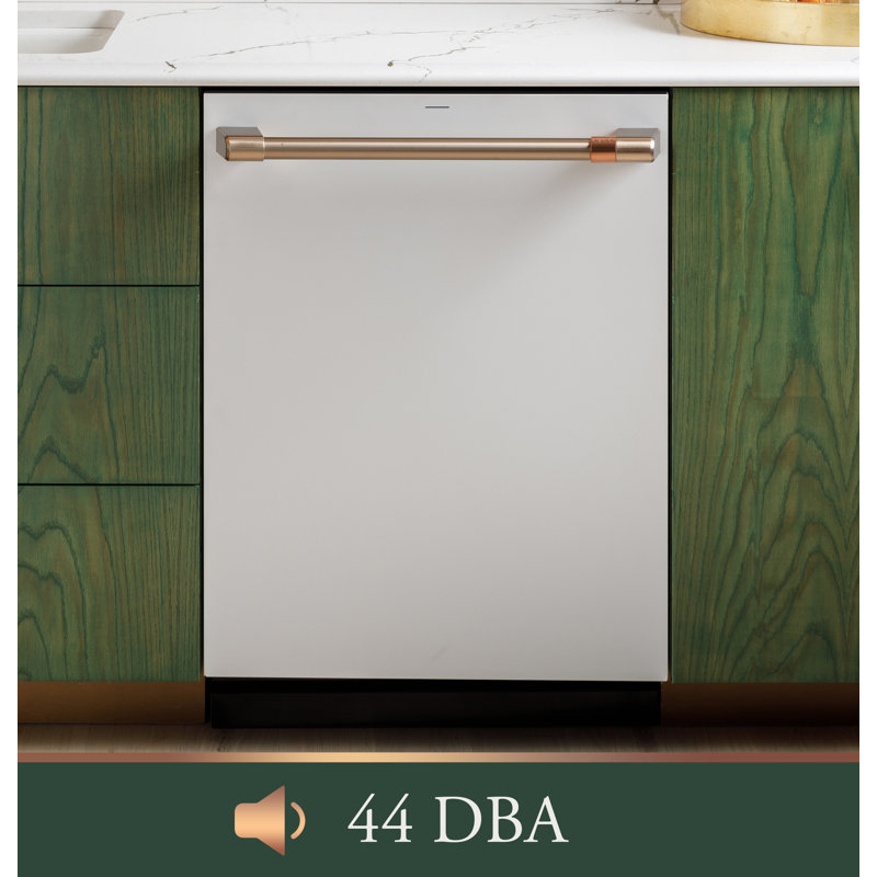 Cafe Customfit Energy Star Stainless Interior Smart Dishwasher, Matte White