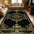 1PC Vintage Gold Baroque Damask area rugs for Living Room, Soft and Comfortable, Suitable for all seasons, easy-to-maintain, machine washable Indoor floor mat, Under Table Farmhouse suitable for dining room, bedroom, entryway, kitchen, home office,-129513645
