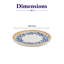 Assiette empilable Cruise-Amalfi en porcelaine de qualité supérieure Selas à bord court-129526931