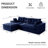 Boneless Corduroy Cloud Modular Couch,4-in-1 Flexible Combination Sectional Sofa-1229887470-1211198173