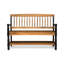 Banc impérial, banc classique avec rangement, fini bois, hauteur 91,4 cm (36 pouces), tablette de rangement intégrée, assise de 45,1 cm (17,75 pouces).