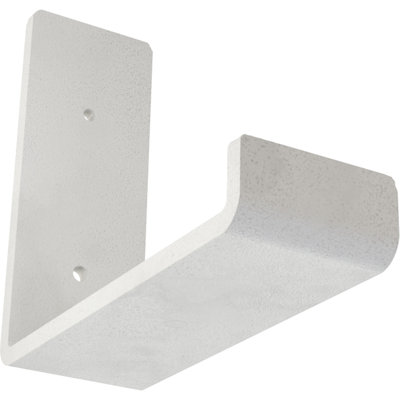 2"W x 6"D x 5 1/2"H Steel Hanging Shelf Bracket, Hammered White