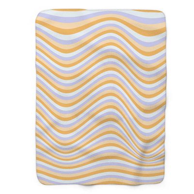 Mauve pastel - couverture en sherpa de qualité supérieure 1 pièce