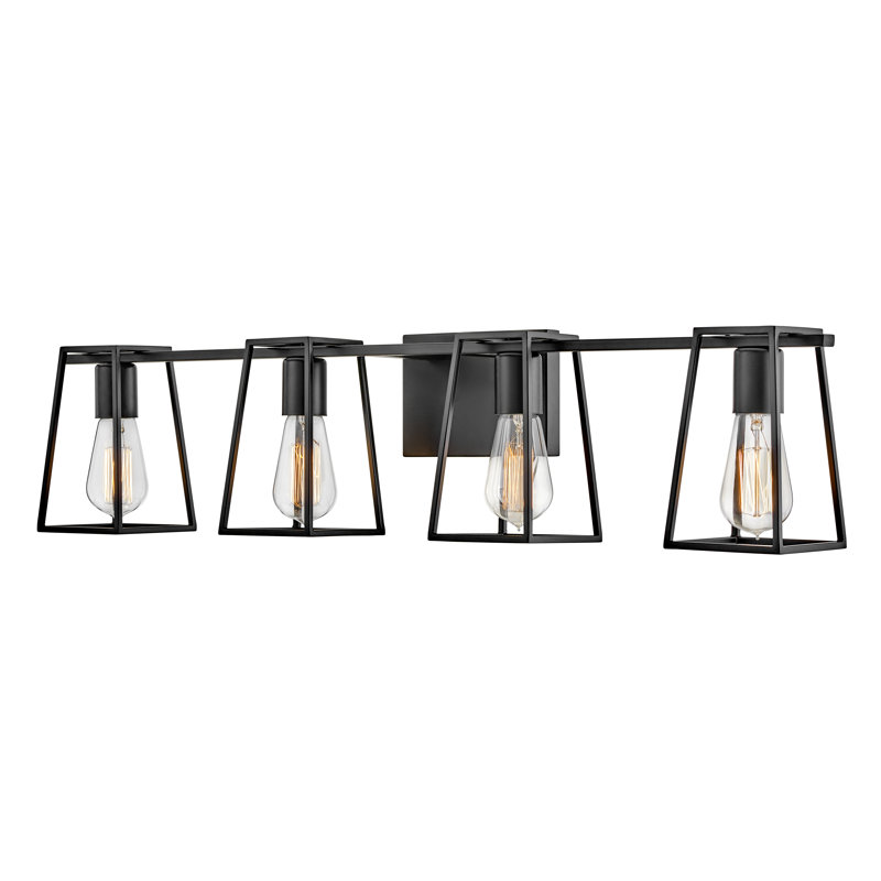 4-Light Open Cage Bath Vanity Fixture