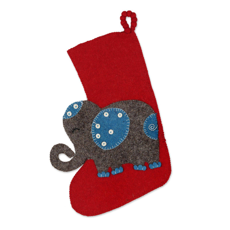 Chaussette de Noël éléphant