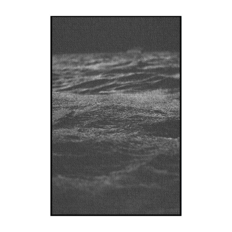 Tapis gris foncé 77 zone grise, Rectangle 4 pi x 6 pi