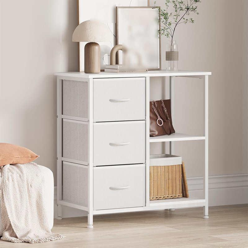 70cm Wide 3 -Drawer File Cabinet, White