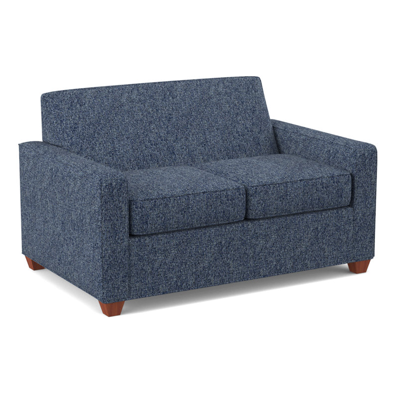 Avery Loveseat Sofa, BM Cherry, Connelly Blue Jay