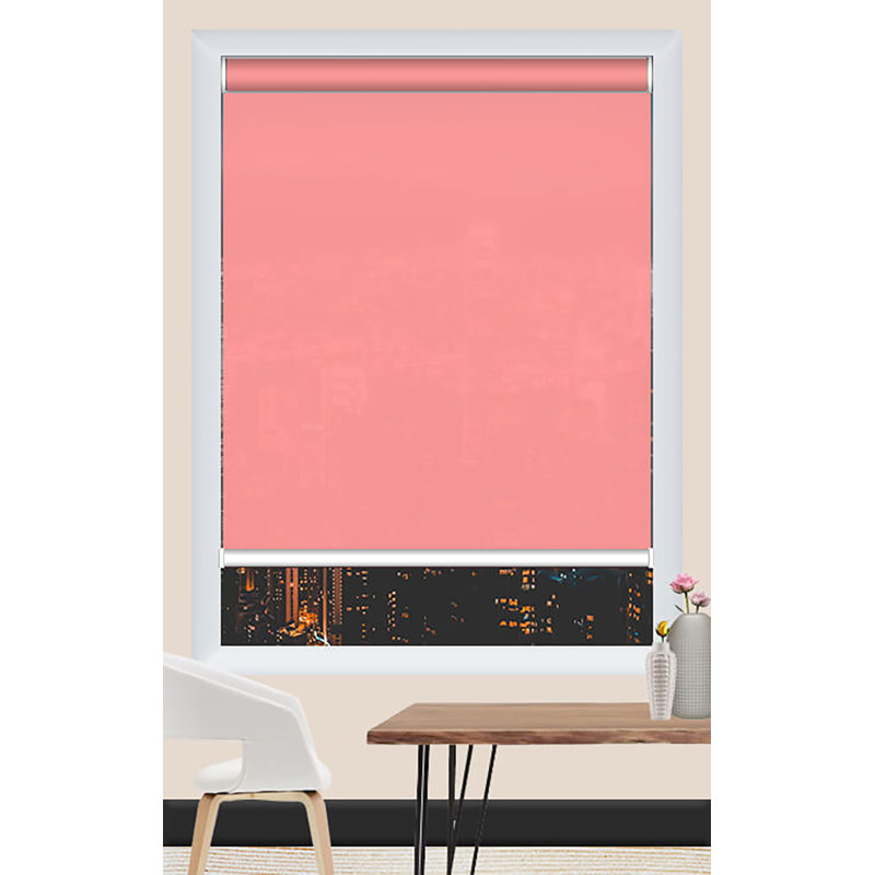 Rideau roulant obscurcissant Sherill, Rose, L 50 po x L 60 po