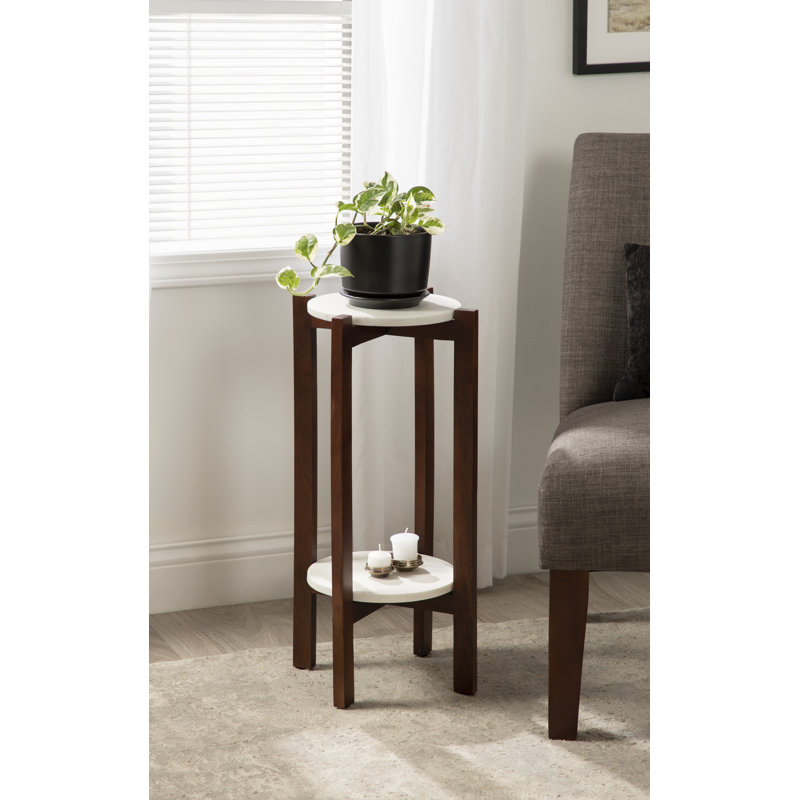 Oakdale Plant Stand, Walnut Brown, 12" W x 24" H