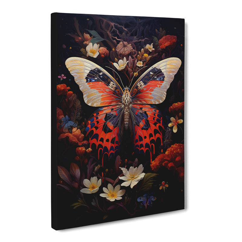 Moth Expressionism - No Frame Print, 50cm H x 35cm W x 3cm D