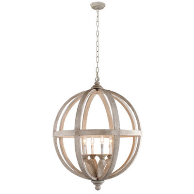Lustre 4 lumières Alc52234w Hercules