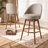 Hendrikus Swivel Upholstered Counter Stool with Solid Wood Frame-478476484-499420246