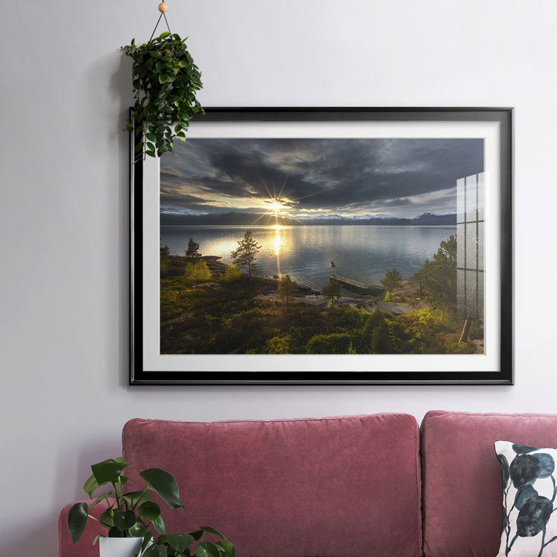 Breaking Dawn, reproduction d'art encadrée, Noir, H 30 po x l 44 po x P 1,5 po