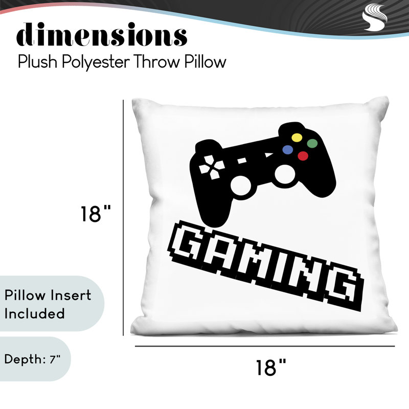 Coussin décoratif Playful Pixel Gaming, imprimé par Marcus Prime