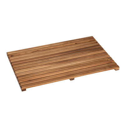 Merrillan Acacia Hardwood Non-Slip Shower Mat