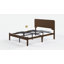 Cadre de lit King Size 14 pouces, lit plateforme en bambou avec lattes métalliques et tête de lit style ferme, sommier non requis, montage facile-1337695671