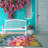 SUNSHINE Multicolored Bubbles Design Performance Outdoor Rugs Green/Multi Pink/Yellow-83453884