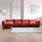 Minarik 4-Seat Chenille Fabric Upholstered Sectional Sofa With Ottoman-231248843
