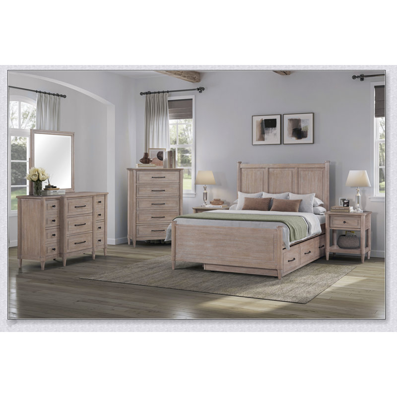 Commode compacte compacte avec tiroirs spacieux et placages en bois de mindi durables pour les chambres à coucher modernes