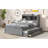 Full Size Platform Bed With Trundle, Drawers And USB Plugs