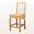 Glasten Counter Stool, Brown Rattan, Brown Wood, Natural/Walnut Brown 40.13'' H X 17.08'' W X 20.36'' D