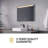 ANZZI Rectangular Frameless LED Back Lighting Bathroom Mirror with Defogger-1688189960