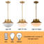 Luminaire suspendu Mid Mid Century 11,02 po, or brossé