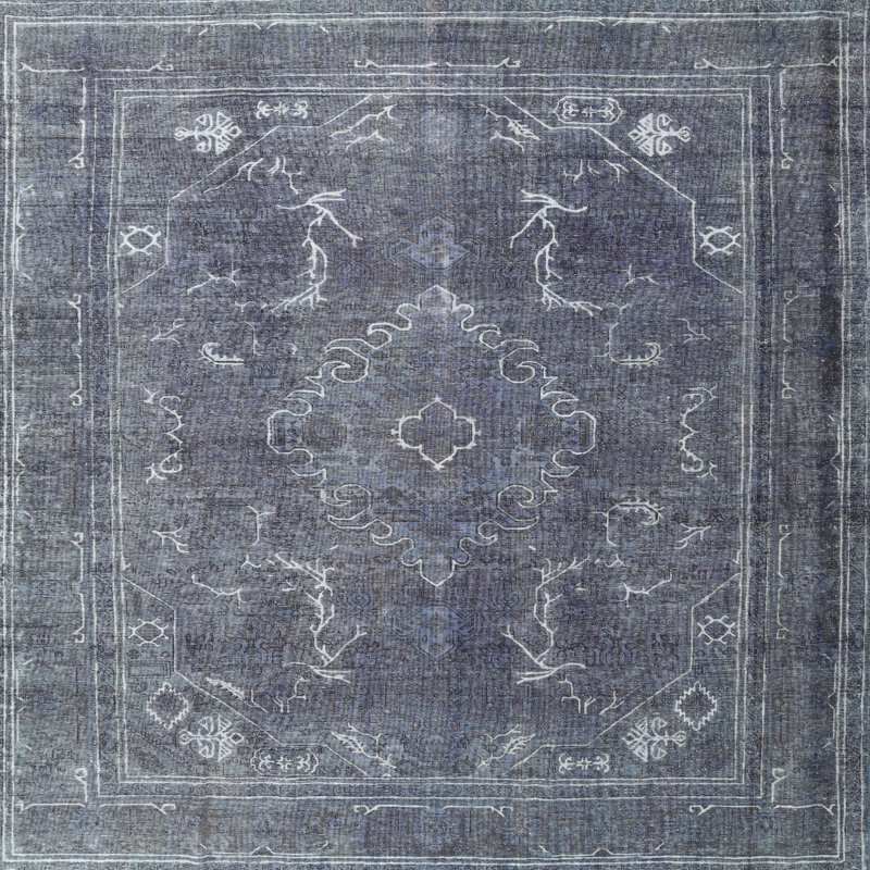 Tomeny Performance Wool Oriental Indoor Rug, Round 4'