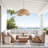 Sepherina Outdoor Rattan Pendant Light - Natural Large Sculptural 1-light Polished Handwoven Adjustable Light Fixture For Patio In Boho, Tropical & Coastal Style-1439803201-1439803203