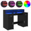 Desk Black Oak 55x91 Cm Engineered Wood-320120561