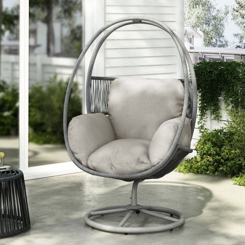Chaise longue pivotante grise