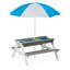 Table de pique-nique pour enfants avec parasol