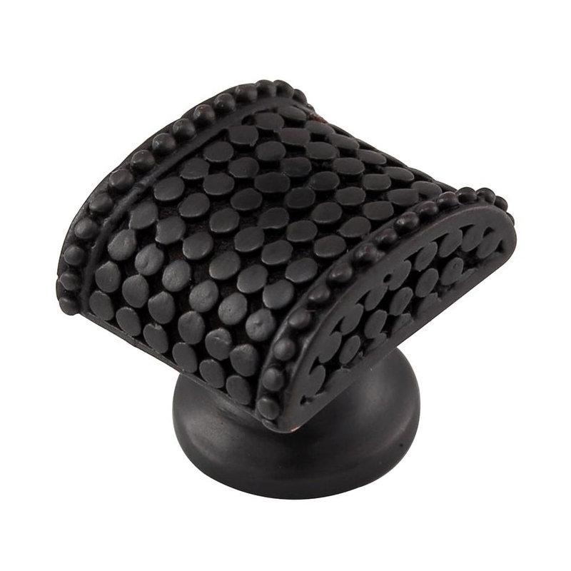 Tiziano Geometric Knob, Oil-Rubbed Bronze, 1" H x 1" W x 0.875" D