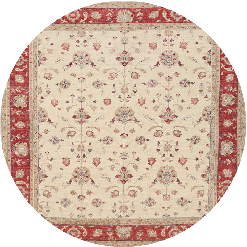 Cederia Oriental Indoor Rug, Round 6'