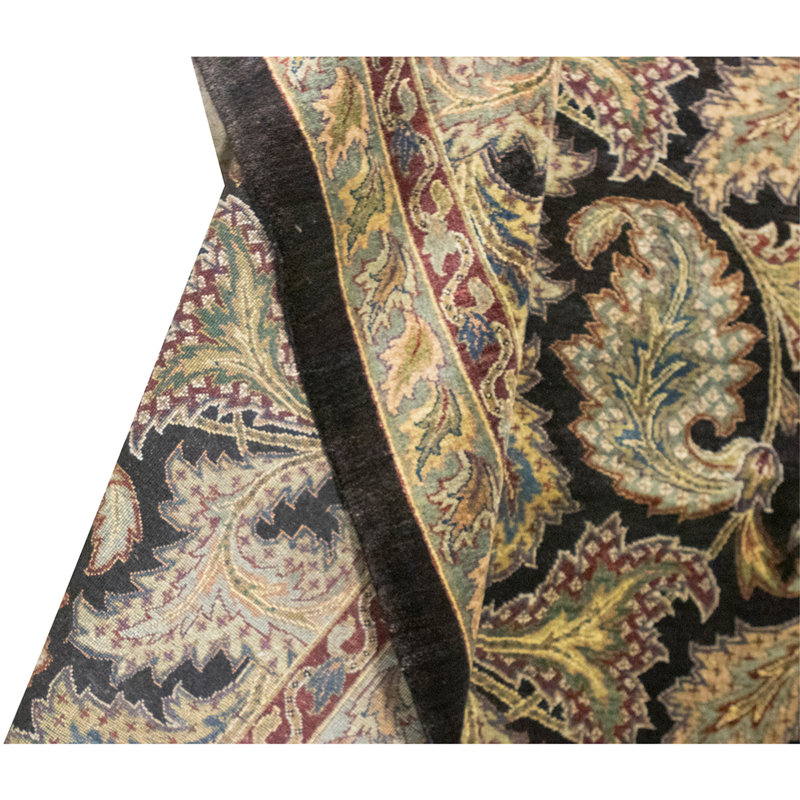 Handmade Silk and Wool Area Rug