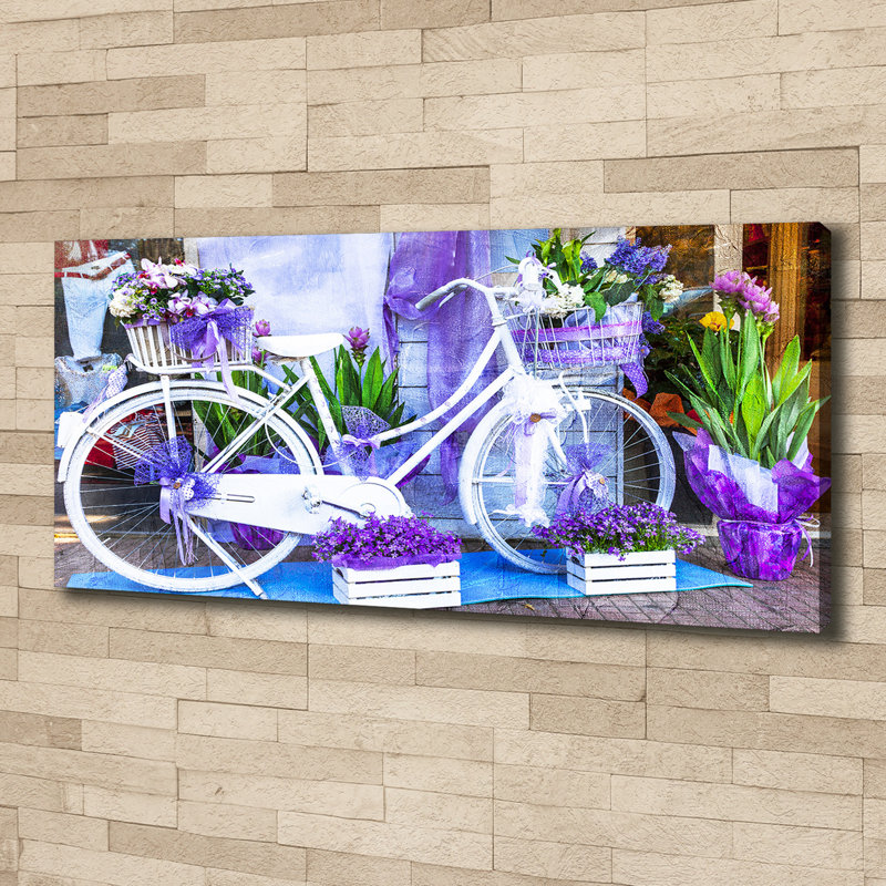 White Bicycle - Wrapped Canvas Print