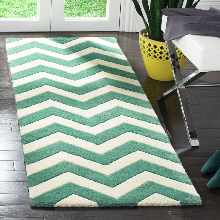 Crumbley Chevron Wool Hand Woven Area Rug