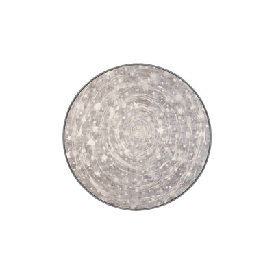 Tapis gris soyeux et moelleux