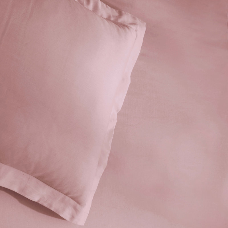 Mitchell Egyptian Cotton Blend 300 Thread Count Solid Duvet Cover Set With Pillow Shams, Ivory
