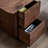 Modern Rectangular Black Walnut Solid Wood Desk-238148414