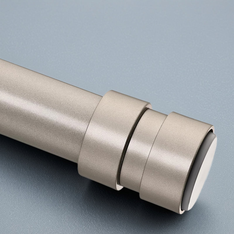 Tringle à rideau de douche à ressort réglable - sans perçage, conception en métal durable, installation facile pour la salle de bain, la cuisine, la porte et la fenêtre