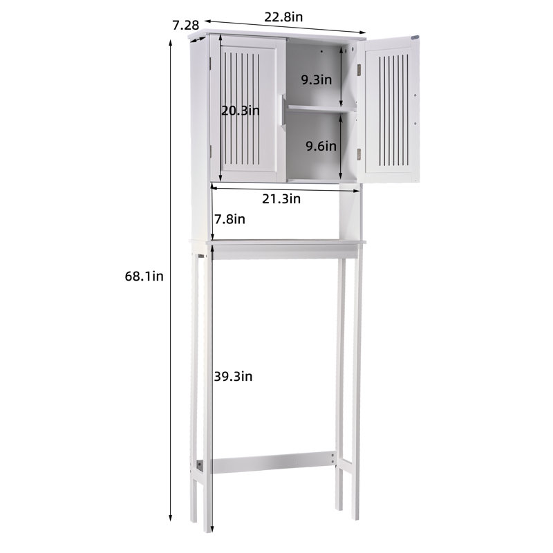 Manases Freestanding Over The Toilet Storage