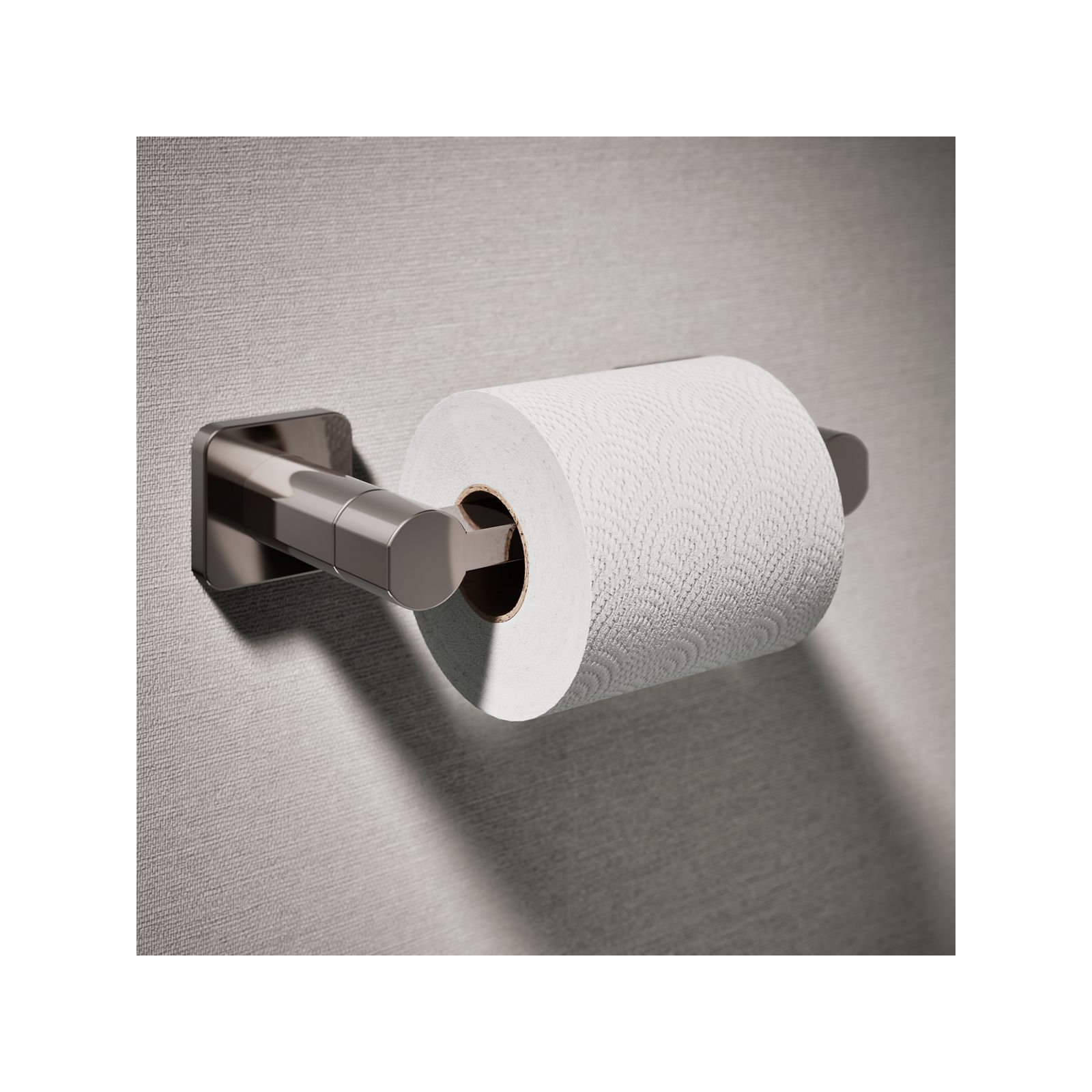 Parallel Pivoting Toilet Paper Holder, Wall-Mount Bathroom Toilet Paper Holder, Gray