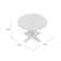 Cintra Round Pine Wood Dining Table