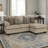 Ead Sectional Sofa Chaise, 4 Pillows, Polyester-111119556-111119557