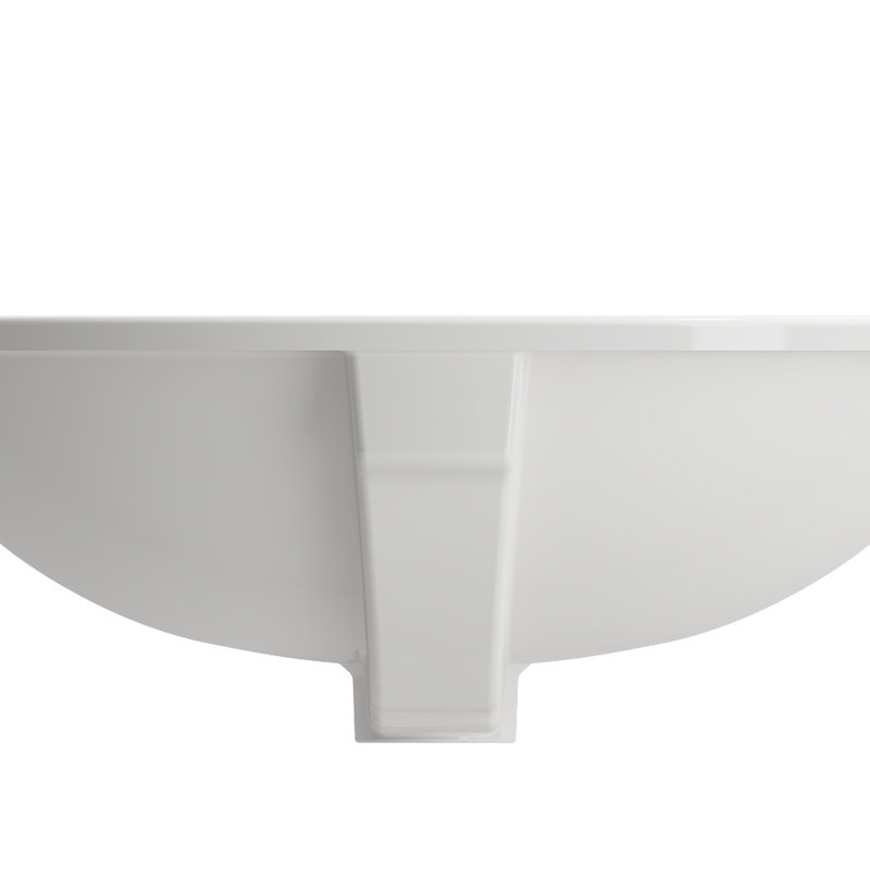 Parma 22.4'' L Bathroom Sink, White